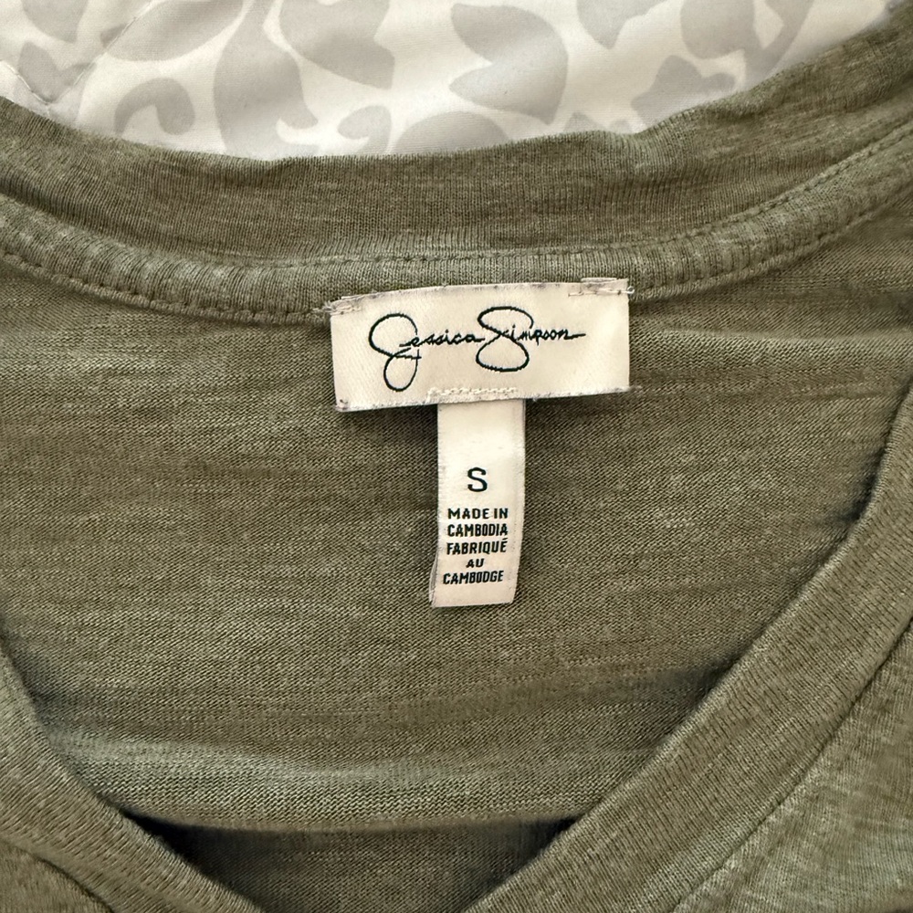 Jessica Simpson Sage Green Tee